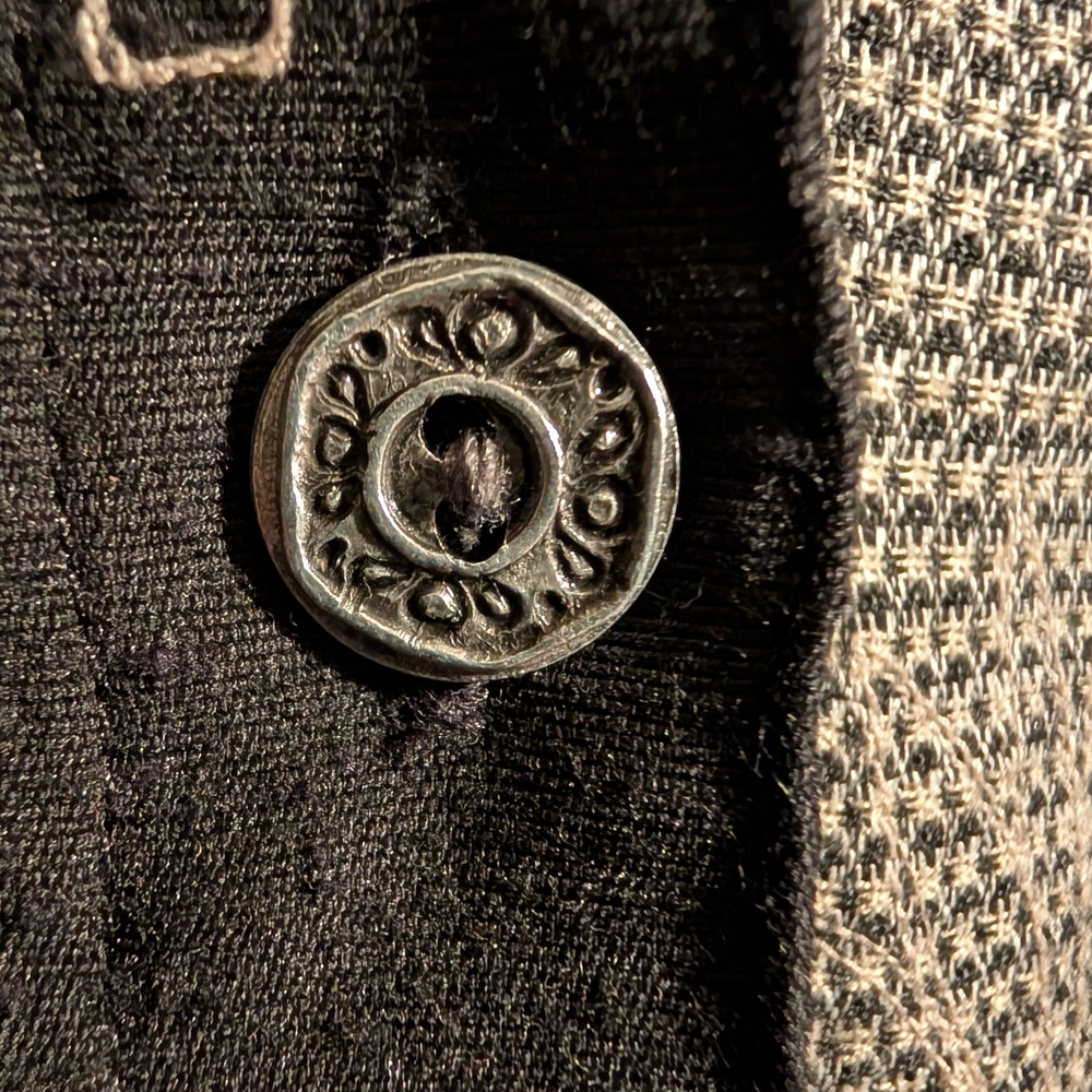 Chico's Black And Gray Patchwork Jacket - image 3